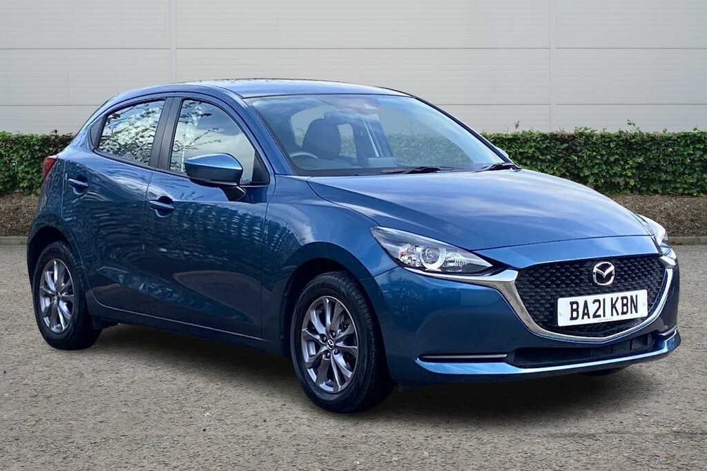 Compare Mazda 2 1.5 Skyactiv G Se-l Nav BA21KBN Blue