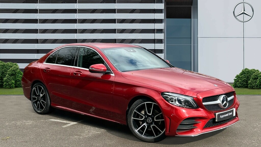 Compare Mercedes-Benz C Class Amg Line Edition BG70EJL Red