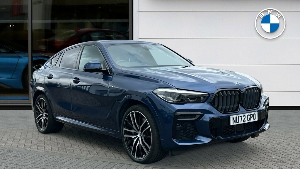 Compare BMW X6 M X6 Xdrive 40D M Sport Mhev NU72GPO Blue