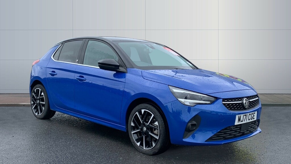Compare Vauxhall Corsa-e Elite Nav Premium MJ71CGE Blue