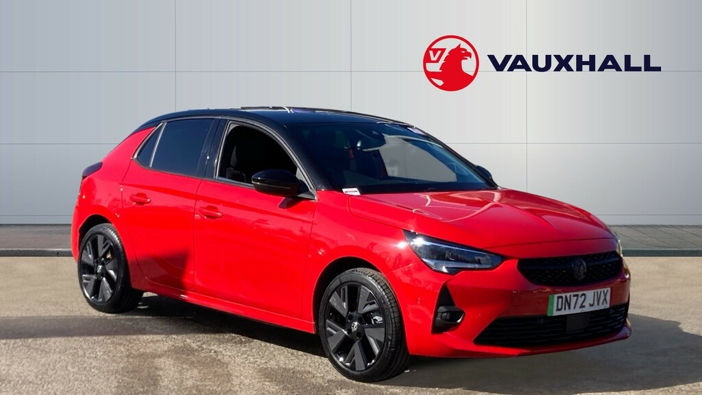 Compare Vauxhall Corsa-e Anniversary Edition DN72JVX Red