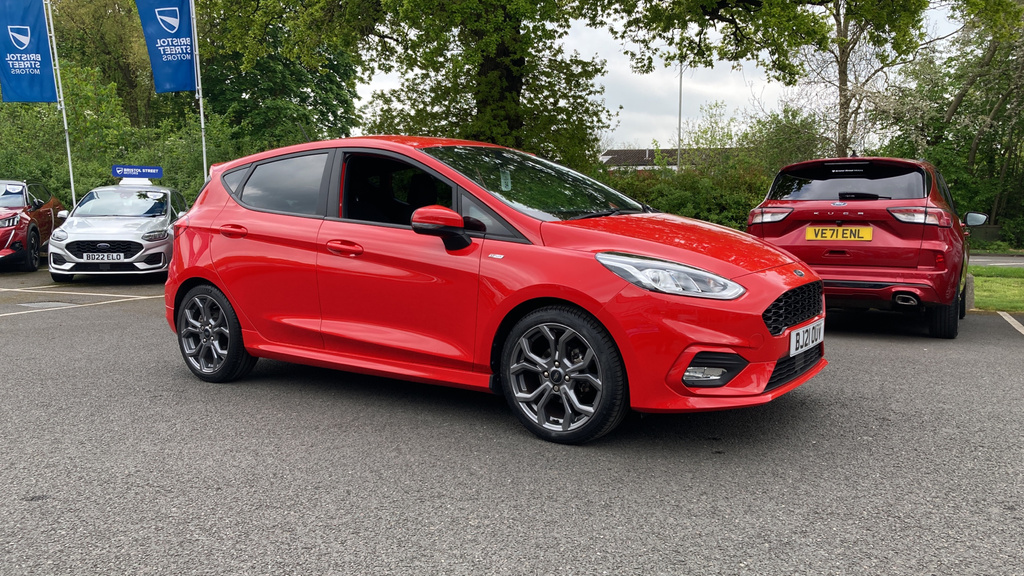 Compare Ford Fiesta St-line Edition BJ21OUV Red