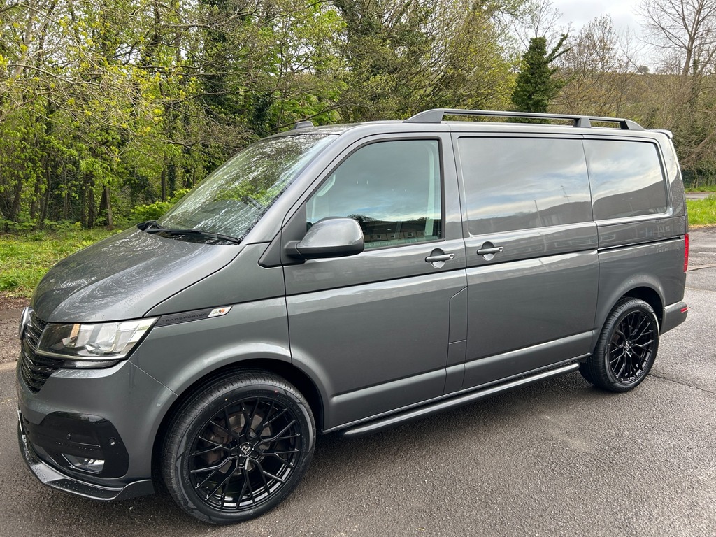 Compare Volkswagen Transporter T6.1 Tdi Highline Swb With Tailgate In Indium Grey GL70EDO Grey
