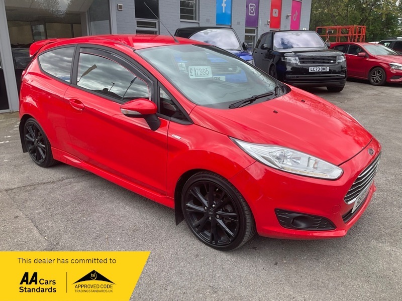 Compare Ford Fiesta St-line 17 Plate 63000 MC64MCF Red
