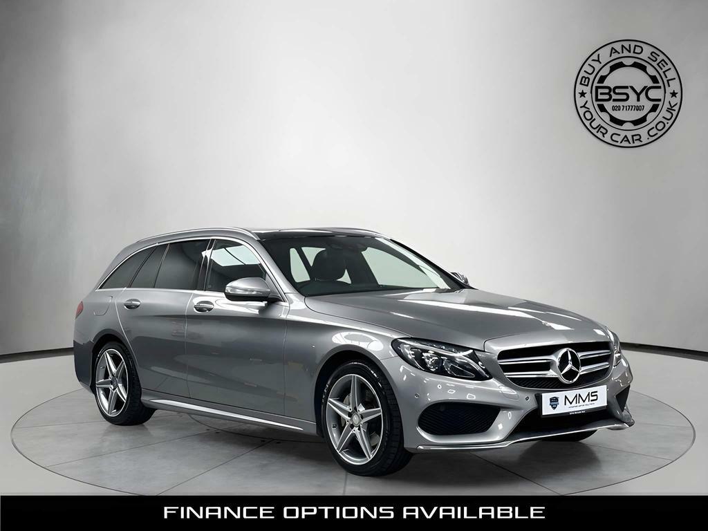 Compare Mercedes-Benz C Class 2.0 C200 Amg Line 7G-tronic Euro 6 Ss HF15DHA Silver