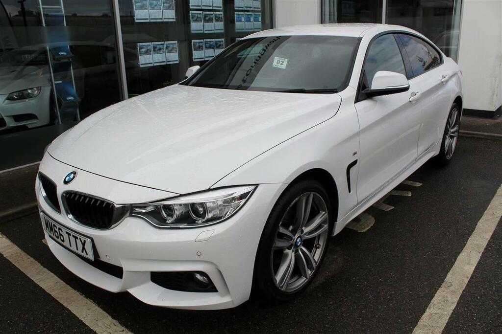 Compare BMW 4 Series 420I Xdrive M Sport Gran Coupe Sat Navleather MM66TTX White