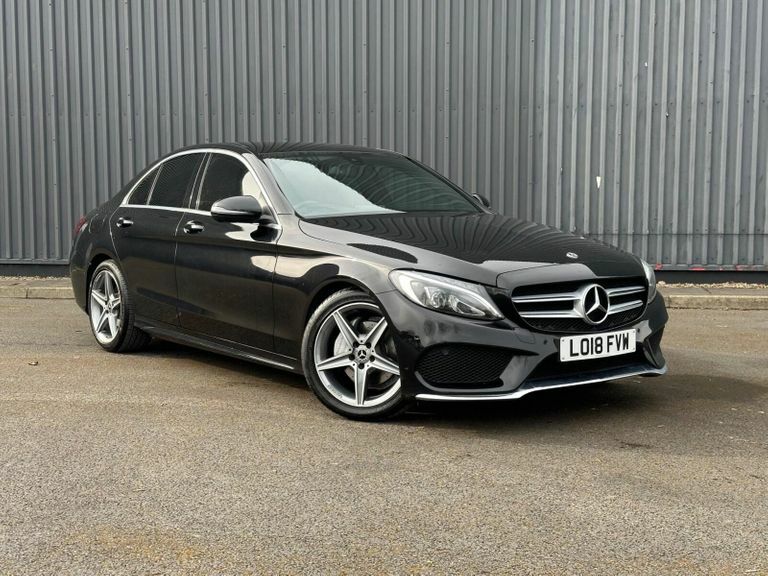 Compare Mercedes-Benz C Class 2.0 C200 Amg Line G-tronic Euro 6 Ss LO18FVW Black