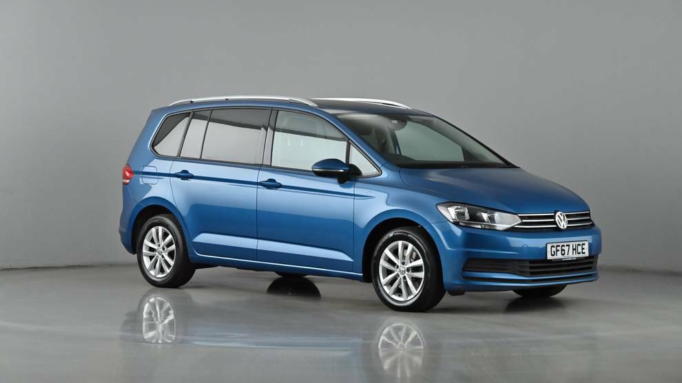 Compare Volkswagen Touran 1.6 Tdi Se Family Dsg GF67HCE Blue