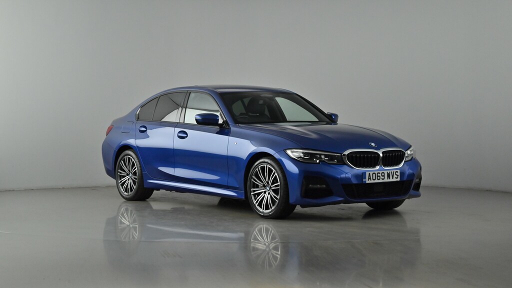 Compare BMW 3 Series 330E M Sport AO69WVS Blue