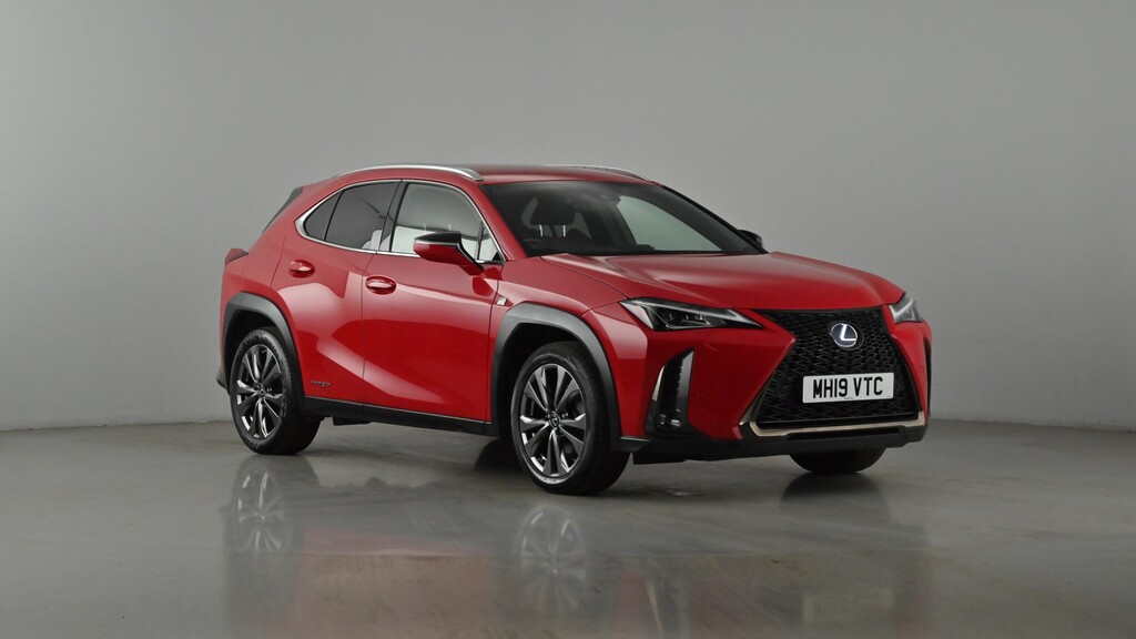 Compare Lexus UX 2.0 250H F Sport MH19VTC Red