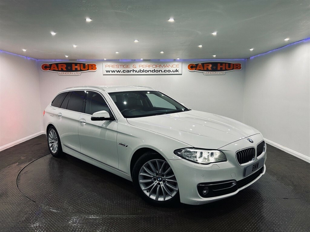 BMW 5 Series 3.0 Luxury Touring Euro 6 Ss White #1