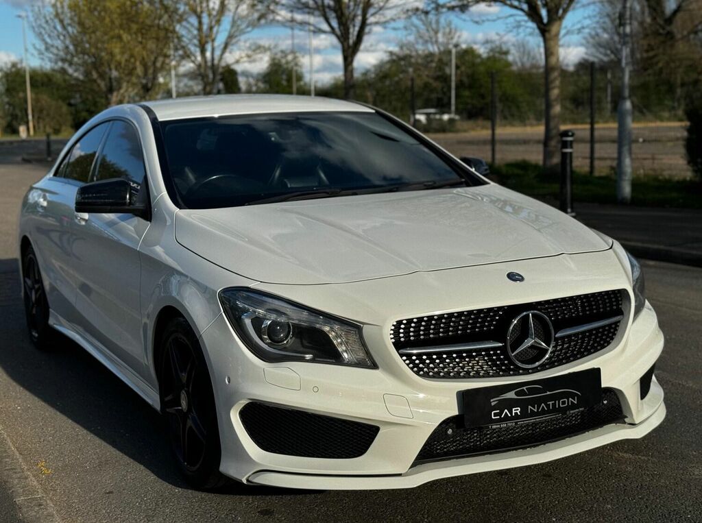 Compare Mercedes-Benz CLA Class Saloon 2.1 Cla220 Cdi Amg Sport Coupe 7G-dct Euro GF63YHE White