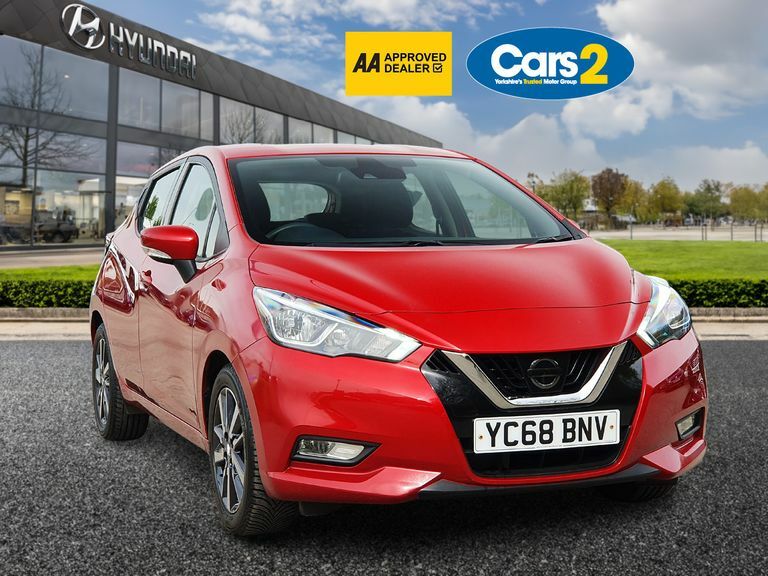 Compare Nissan Micra 1.0 Ig 71 Acenta YC68BNV Red