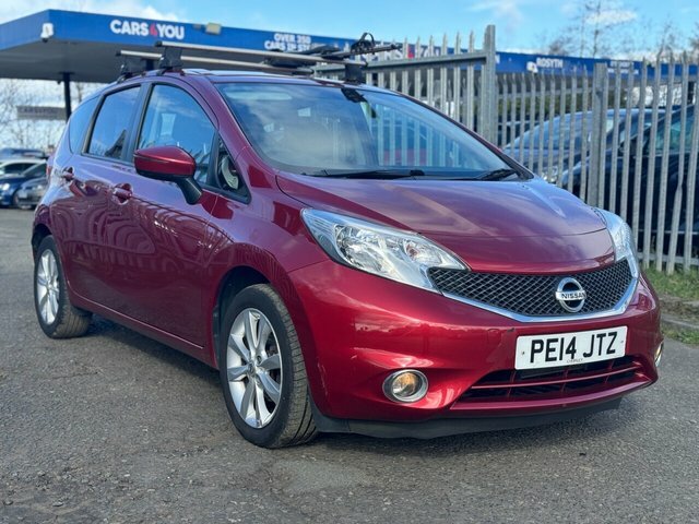 Compare Nissan Note 1.2 Acenta Dig-s PE14JTZ Red
