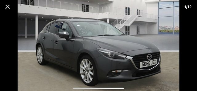 Compare Mazda 3 Sport Nav SO66JBX Grey