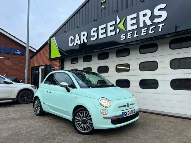 Compare Fiat 500 Twinair Cult 105 GK64DCZ Green