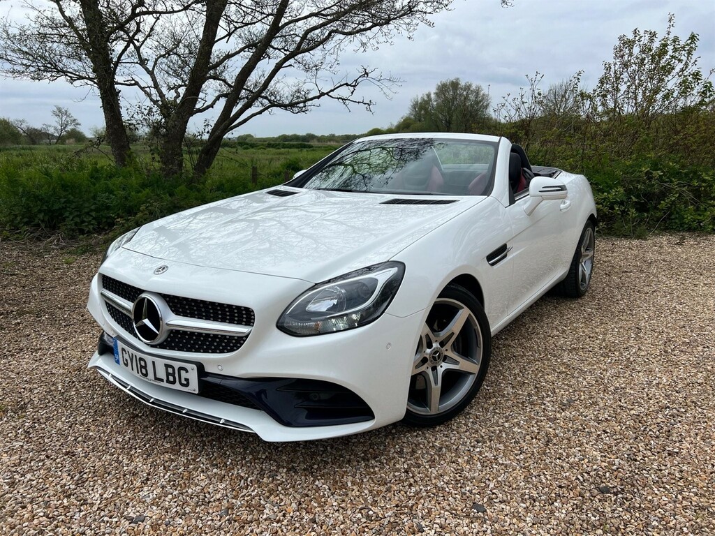 Compare Mercedes-Benz SLC 2.0 Amg Line G-tronic Euro 6 Ss GY18LBG White