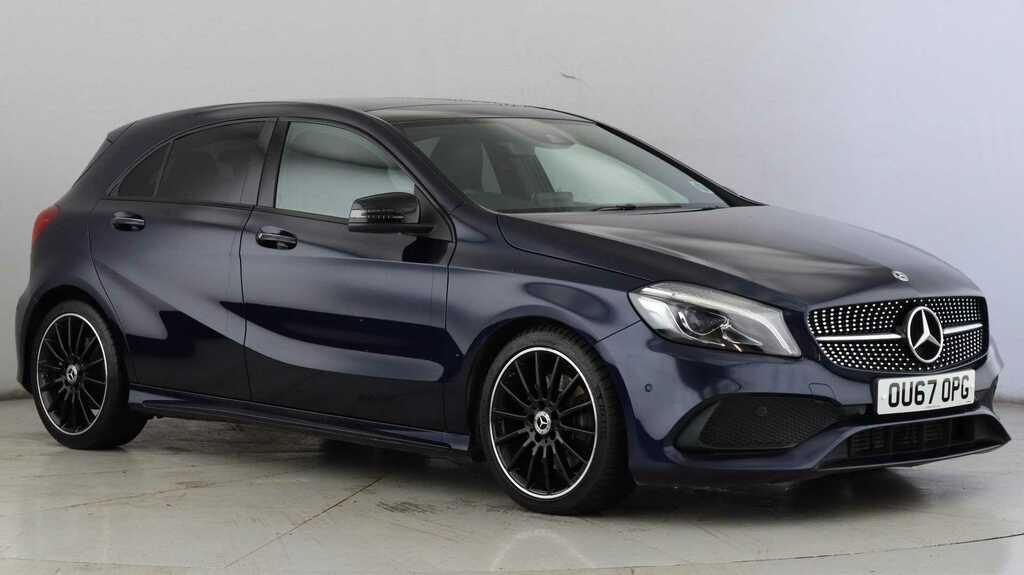 Compare Mercedes-Benz A Class A220d Amg Line Premium Plus OU67OPG Blue