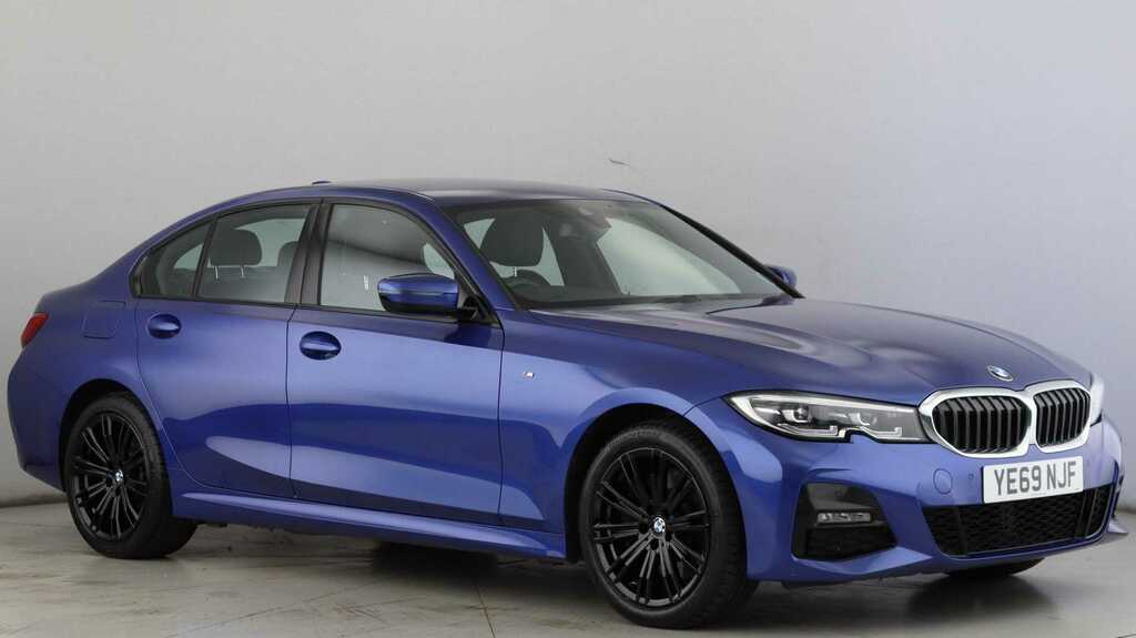 Compare BMW 3 Series 330E M Sport YE69NJF Blue