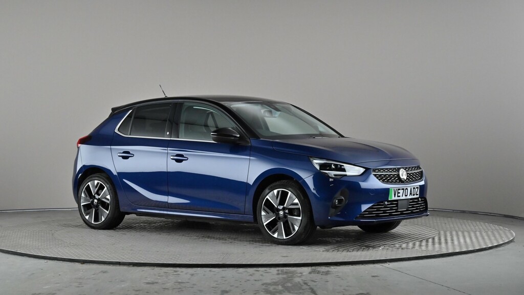 Compare Vauxhall Corsa-e 100Kw Elite Nav 50Kwh 7.4Kwch VE70ADZ Blue