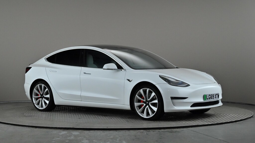 Compare Tesla Model 3 Performance Awd Performance Upgrade LG69XTW White