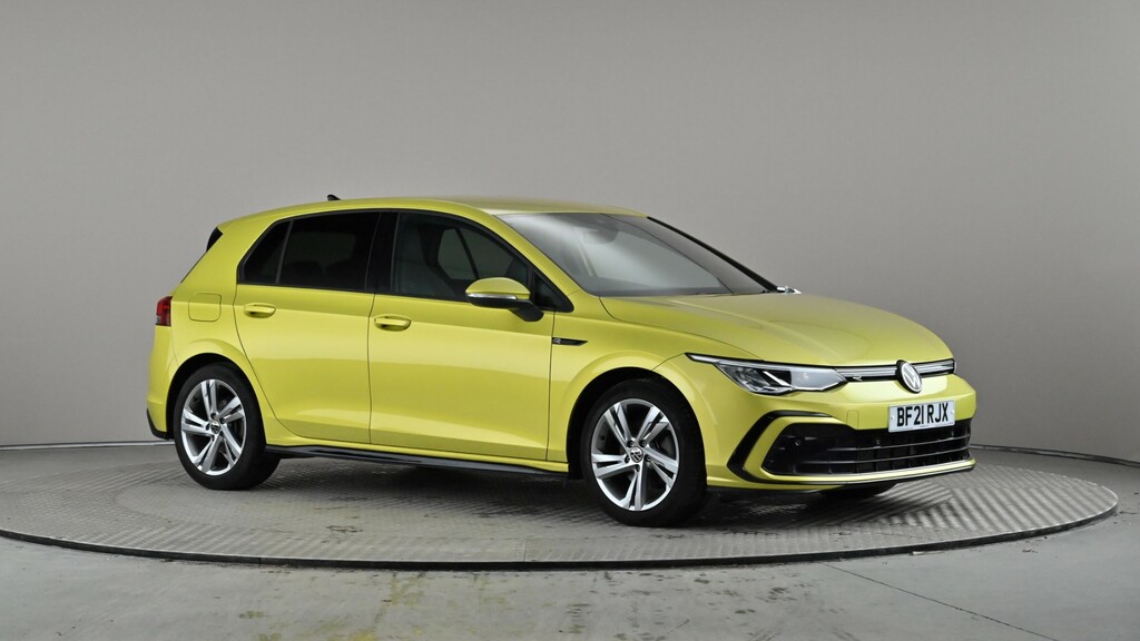 Compare Volkswagen Golf 1.5 Etsi 150 R-line Dsg BF21RJX Yellow