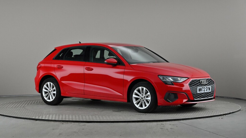 Compare Audi A3 30 Tfsi Technik S Tronic WM72SYW Red