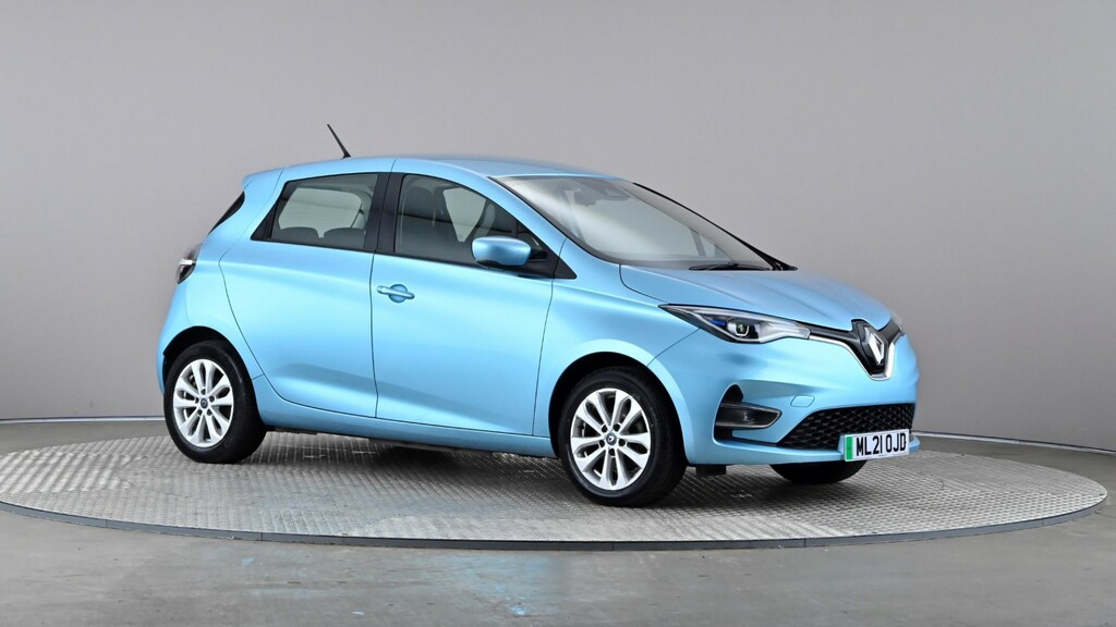 Compare Renault Zoe 100Kw I Iconic R135 50Kwh ML21OJD Blue