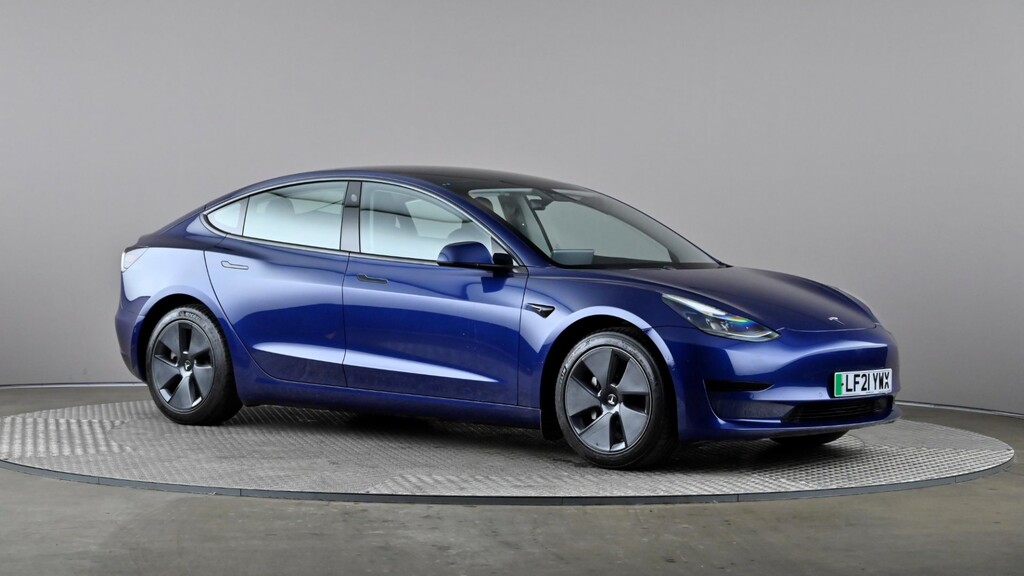 Compare Tesla Model 3 Standard Plus LF21YWX Blue