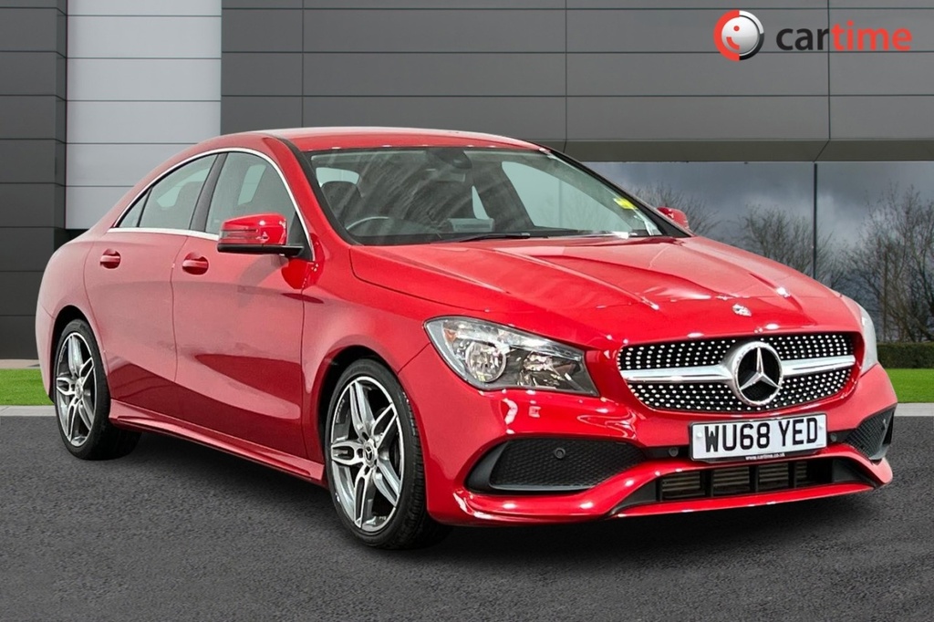 Compare Mercedes-Benz CLA Class 1.6 Cla 180 Amg Line Edition 121 Bhp Parking Se WU68YED Red