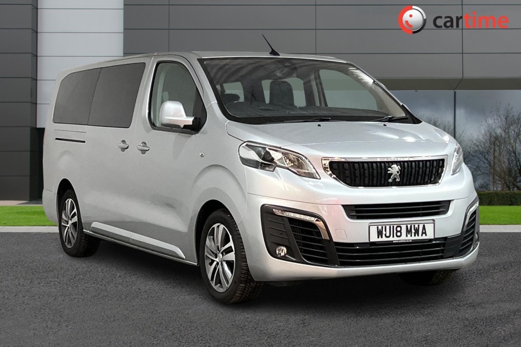 Compare Peugeot Traveller 2.0 Blue Hdi Allure Long 150 Bhp Eight Seater, WU18MWA Silver