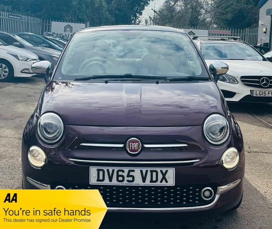 Compare Fiat 500 Hatchback 1.2 Lounge Euro 6 Ss 201565 DV65VDX Red