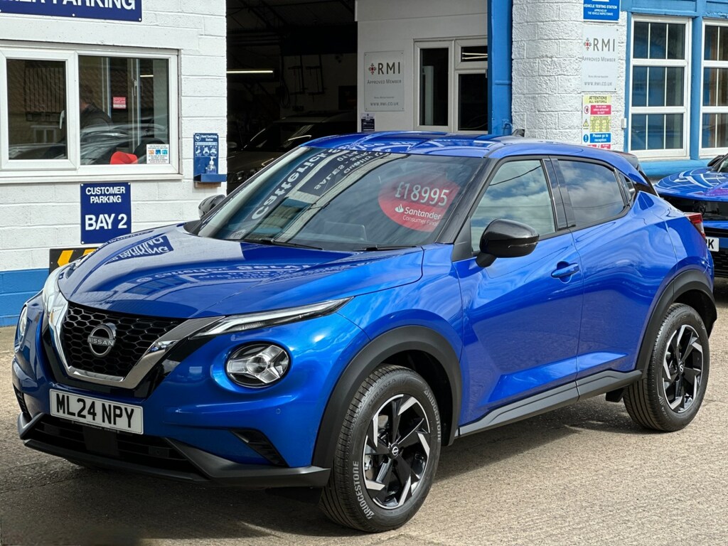 Compare Nissan Juke 1.0 Dig-t 114 N-connecta 5Dr, Under 300 Miles, Mar ML24NPY Blue