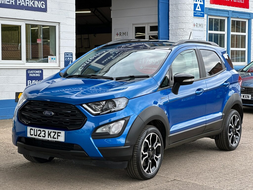 Compare Ford Ecosport 1.0 Ecoboost 125 Active 5Dr, Under 100 Miles, Marc CU23KZF Blue