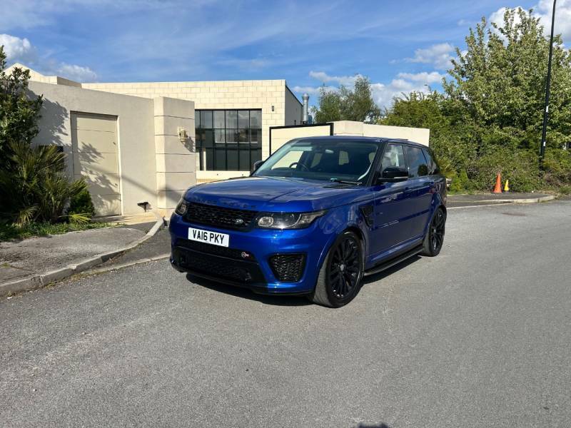 Compare Land Rover Range Rover Sport Range Rover Sport Svr V8 VA16PKY Blue