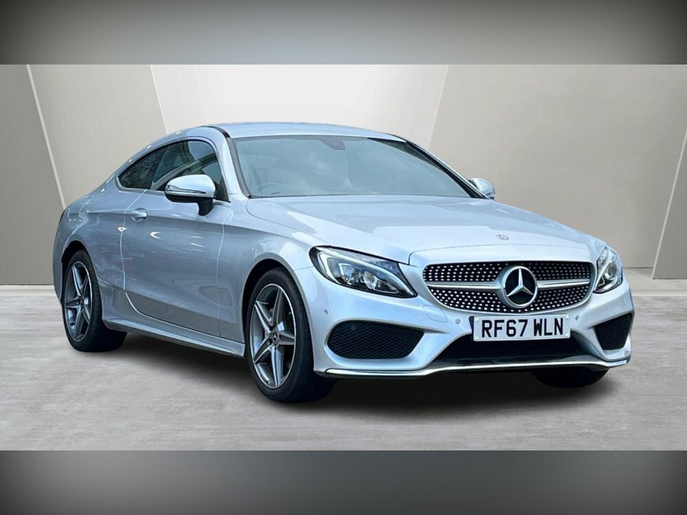 Compare Mercedes-Benz C Class 2.0 C200 Amg Line Coupe G-tronic Euro RF67WLN Silver