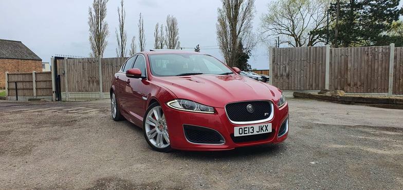 Compare Jaguar XF 5.0 V8 Xfr Euro 5 Ss OE13JKX Red