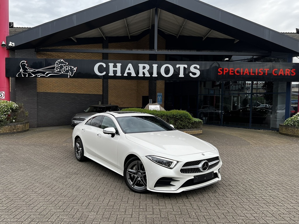 Compare Mercedes-Benz CLS Saloon KL18KXN White