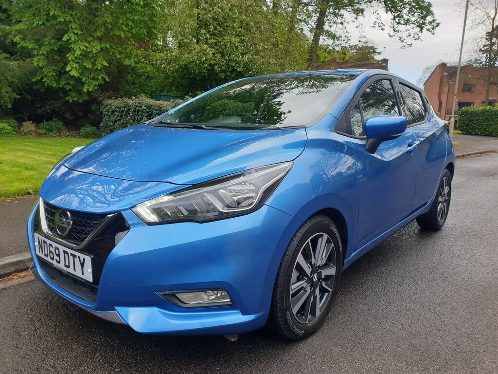 Compare Nissan Micra 1.0 Ig-t Tekna Xtron Euro 6 Ss ND69DTY Blue