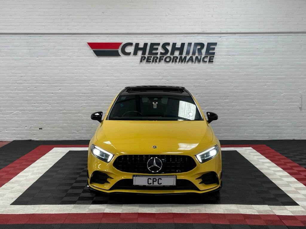 Compare Mercedes-Benz A Class Hatchback 2.0 A35 Amg Premium Plus Spds Dct 4Matic WO19AVC Yellow