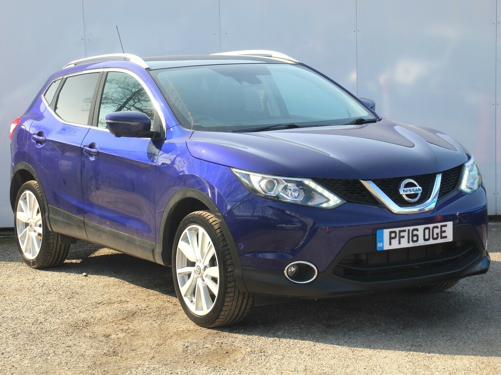 Compare Nissan Qashqai 1.2 Dig-t Tekna Non-panoramic PF16OGE Blue