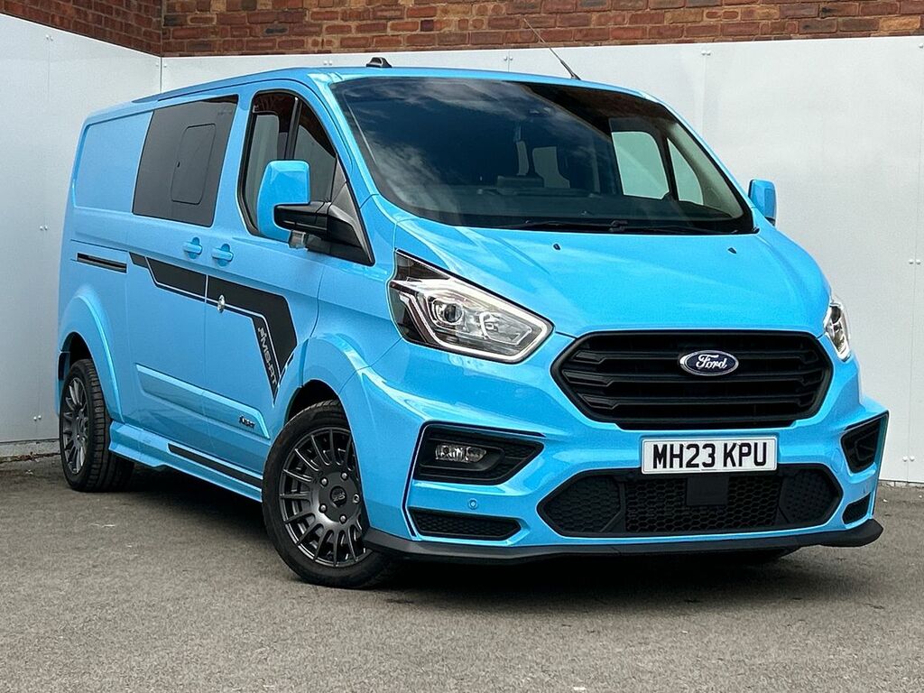 Compare Ford Transit Custom 2.0 Ecoblue 170Ps Low Roof Dcab Limited Van MH23KPU Blue