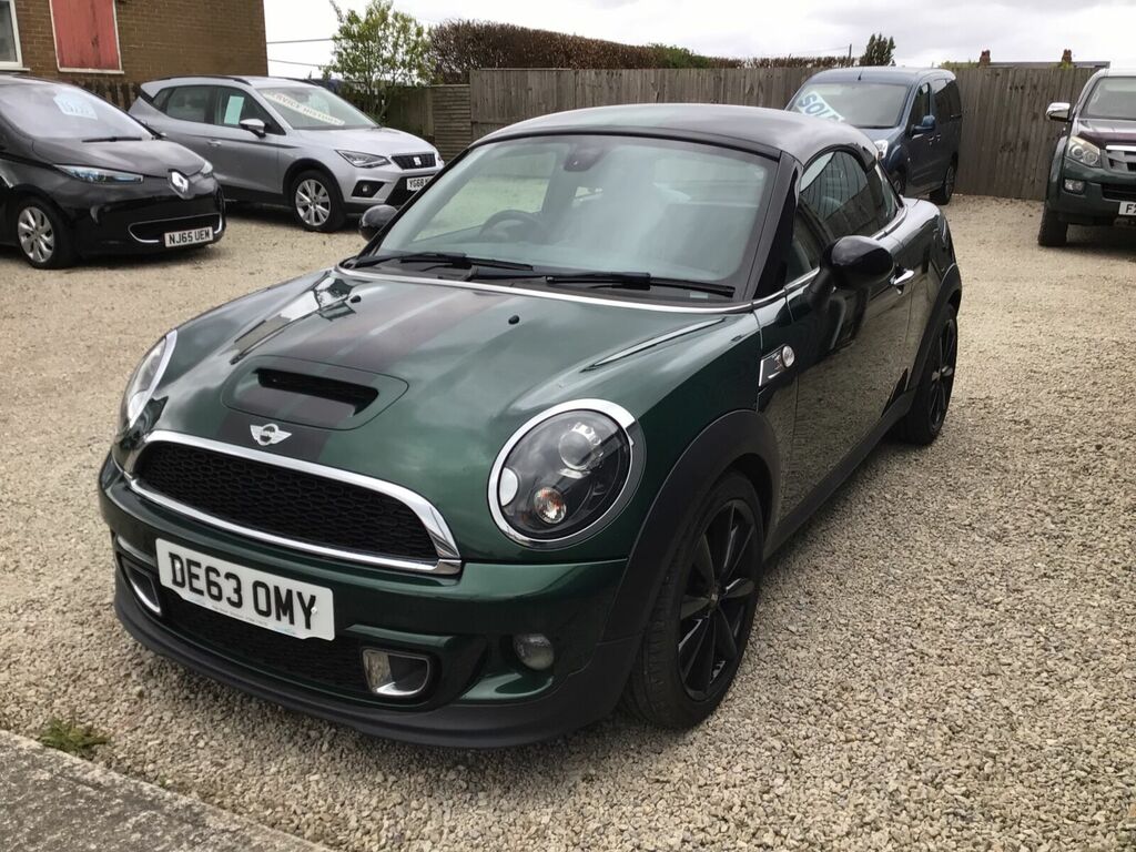 Compare Mini Coupe Cooper S 1.6 180 Bhp 2 Seater Only 69,176 Miles DE63OMY Green