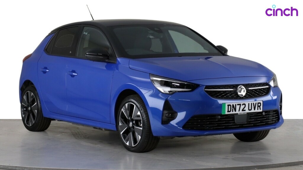Compare Vauxhall Corsa-e Gs Line DN72UVR Blue