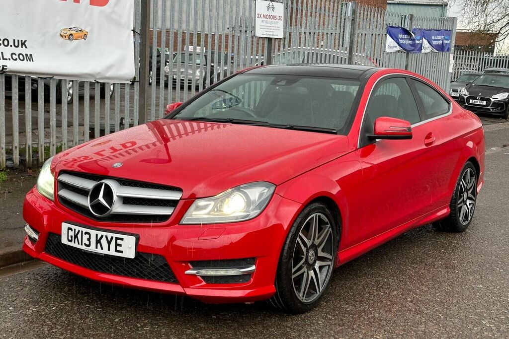 Compare Mercedes-Benz C Class Coupe GK13KYE Red