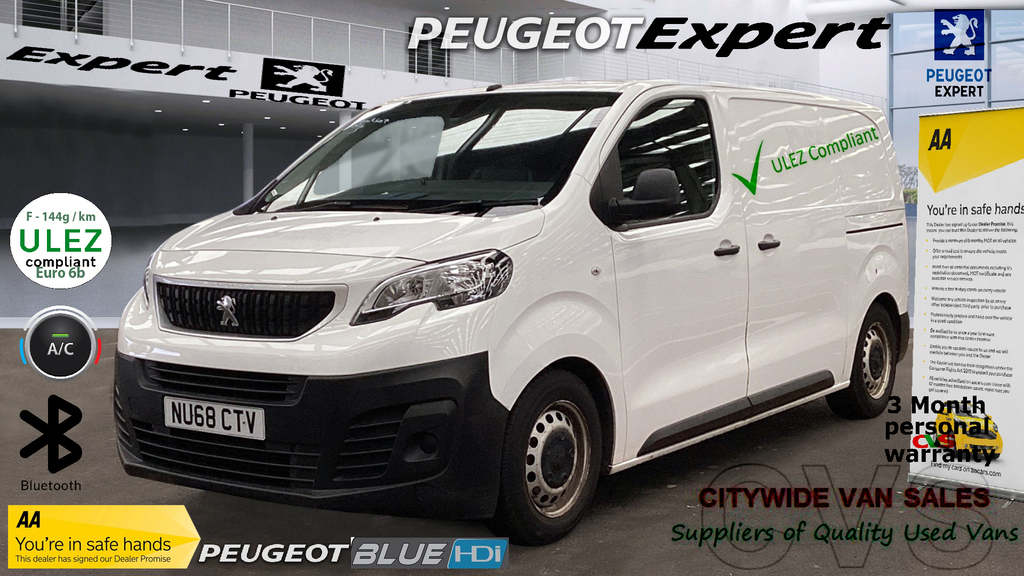 Compare Peugeot Expert Peugeot Expert 2018 NU68CTV White