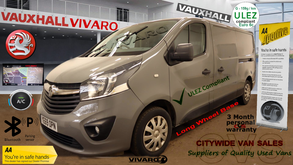 Compare Vauxhall Vivaro Vauxhall Vivaro 2019 YE69OPN Grey