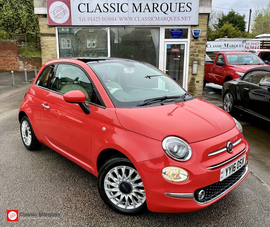 Compare Fiat 500 Lounge YY16OSV Pink