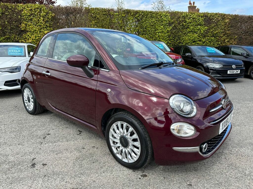 Compare Fiat 500 Hatchback 1.2 Lounge Euro 6 Ss 201718 L1SVC Red
