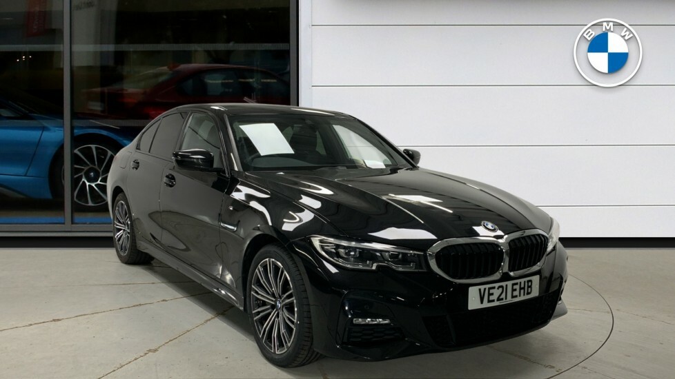 Compare BMW 3 Series 330E M Sport Saloon VE21EHB Black